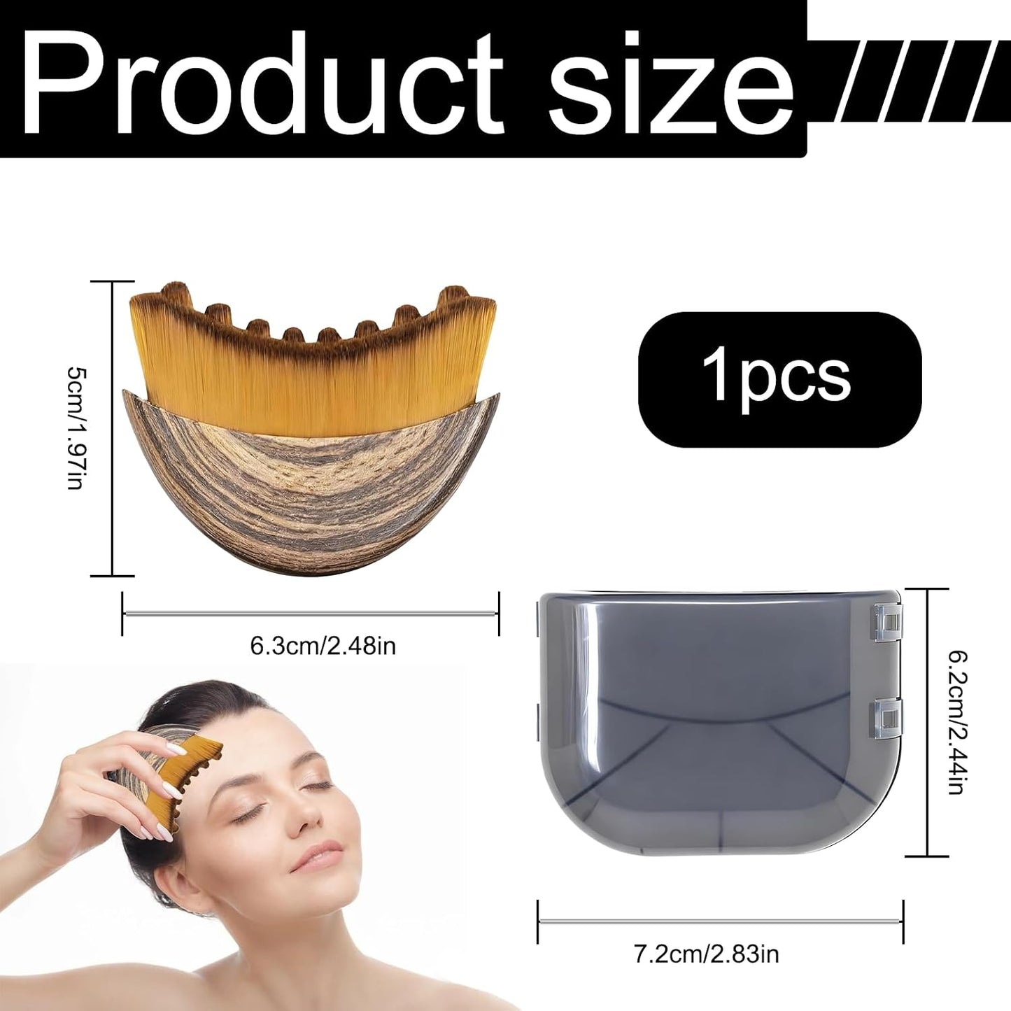 Lymphatic Contour Face Brush Ergonomic Massager for Jawline Sculpting