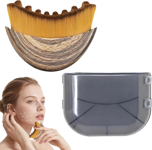 Lymphatic Contour Face Brush Ergonomic Massager for Jawline Sculpting
